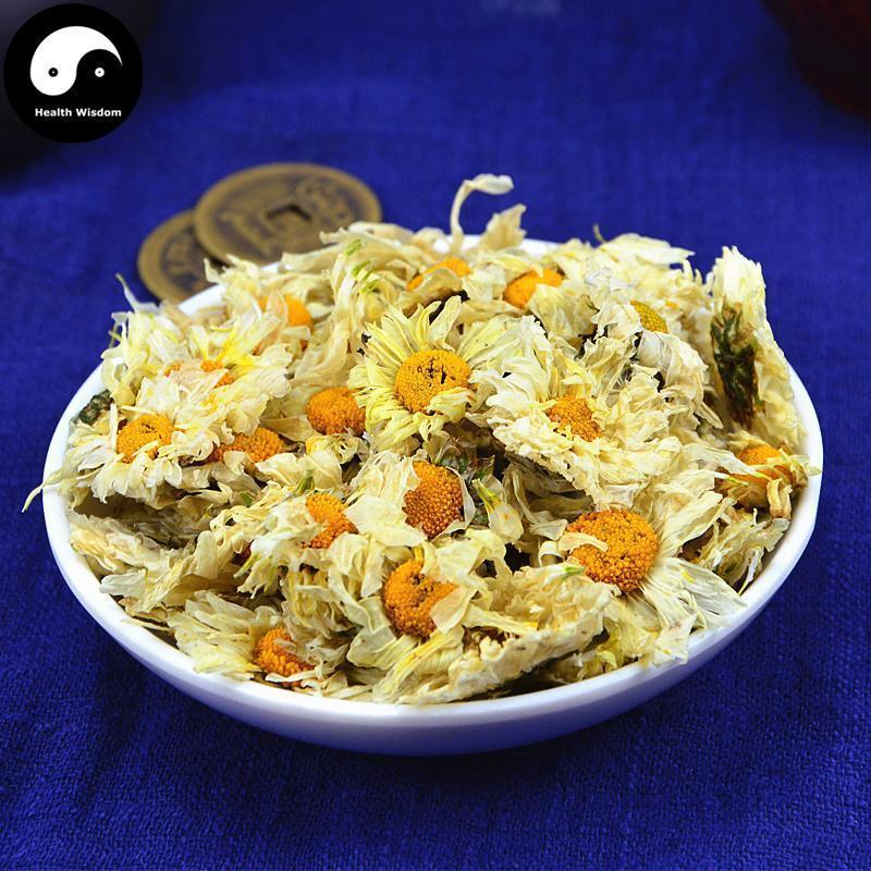 Hang Bai Ju 杭白菊, Flos Chrysanthemi, Florists Chrysanthemum Flower-Health Wisdom™