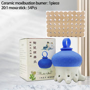 Head Moxibustion Moxa Therapy Warm Body Acupuncture Meridian Massage Relieve Headaches Promotes Sleep Health Care Ceramic Burner-Health Wisdom™