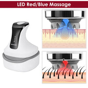 Head Scalp Massager Relaxation Treatment Red Light Electric Kneading Massage Equipment Stress Relief Hair Growth Stimulation-Health Wisdom™