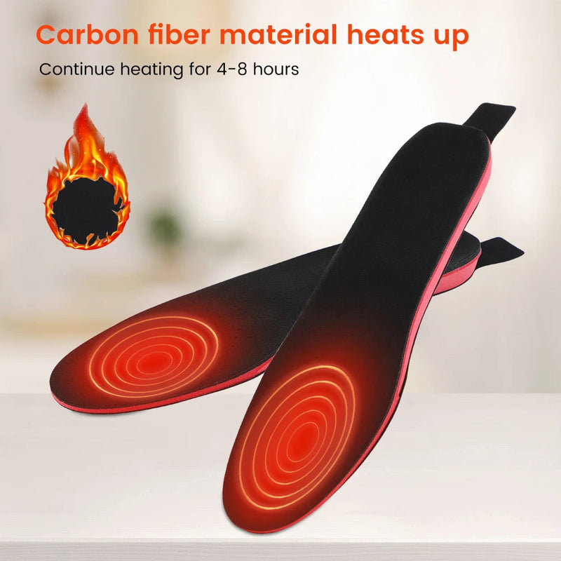 Heated Insoles 2100mAh Electric Foot Warmer Hot Compress Remote Control 3-speed Shoes Pads For Skiing Winter Outdoor-Health Wisdom™