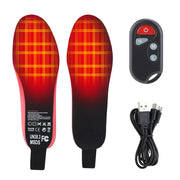Heated Insoles 2100mAh Electric Foot Warmer Hot Compress Remote Control 3-speed Shoes Pads For Skiing Winter Outdoor-Health Wisdom™