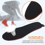 Heated Shoe Insoles Feet Warm Sock Pad 2100mAh USB Recharge Remote Control 3-Level Hot Compress For Skiing Winter Outdoor-Health Wisdom™