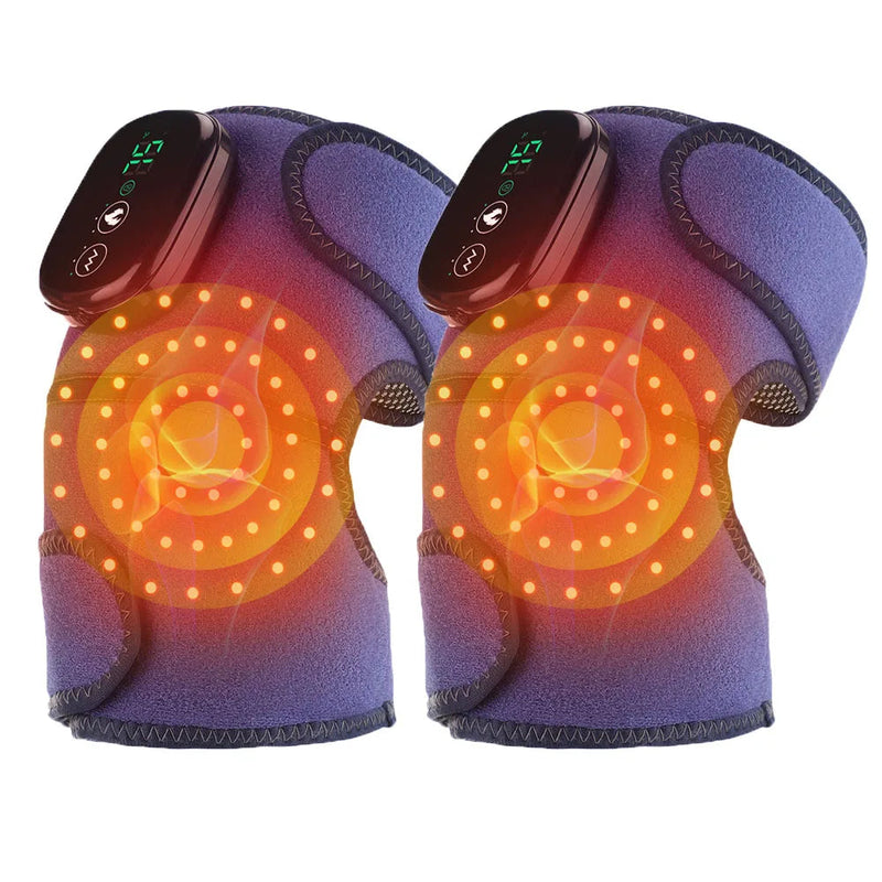 Heating Knee Massage Pad Protection Red Light Physiotherapy Vibrador Joint Pain Relief Instrument Swelling Arthritis Leg Elbow-Health Wisdom™