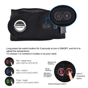 Heating Massage Belt Decompression Lumbar Back Waist Massager Support Vibration Physiotherapy Spine Protect Pain Relief-Health Wisdom™