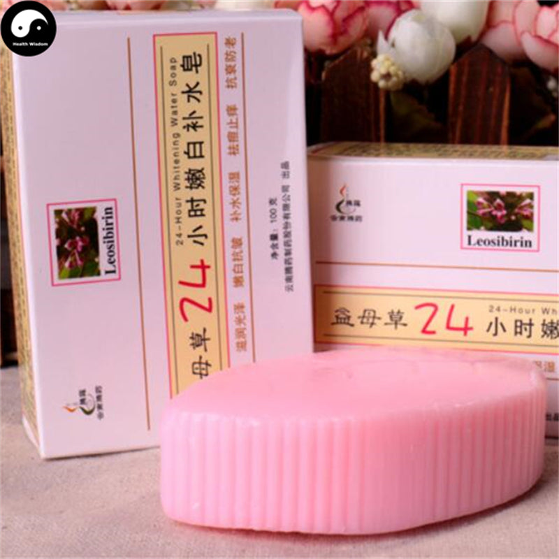 Herba Perfumed Soap Motherwort Extract Yi Mu Cao Scented Beauty Skin Care Soap-Health Wisdom™