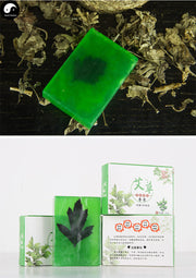 Herba Perfumed Soap Wormwood Extract Mugwort Scented Beauty Skin Care Ai Cao Herb Soap-Health Wisdom™