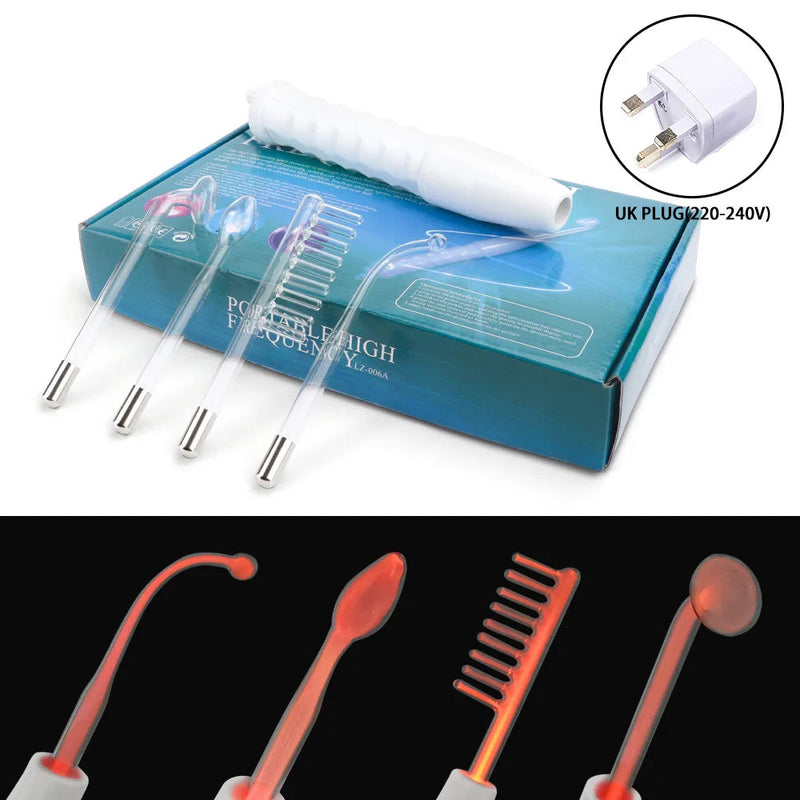 High Frequency Electrode Wand Machine Handheld Skin Tightening Acne Spot Wrinkles Remover Beauty Therapy Puffy Eyes Facial Care-Health Wisdom™