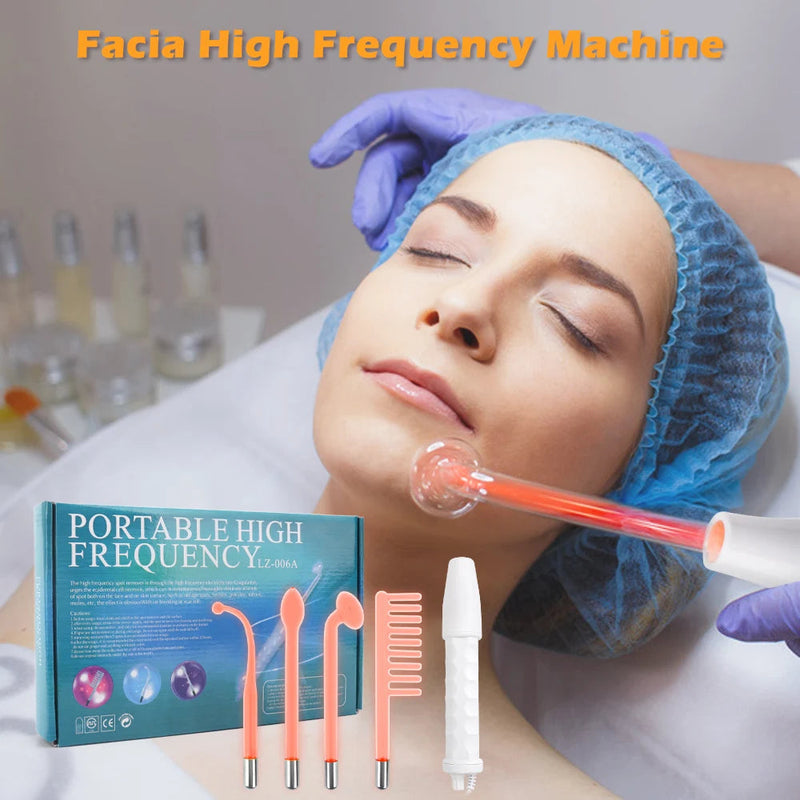 High Frequency Electrode Wand Machine Handheld Skin Tightening Acne Spot Wrinkles Remover Beauty Therapy Puffy Eyes Facial Care-Health Wisdom™