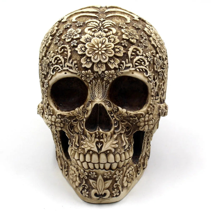 Home Decor Resin Craft Plum Blossoms Sculptures Garden Statues Creative Art Carving Statue Medical Skull Model-Health Wisdom™