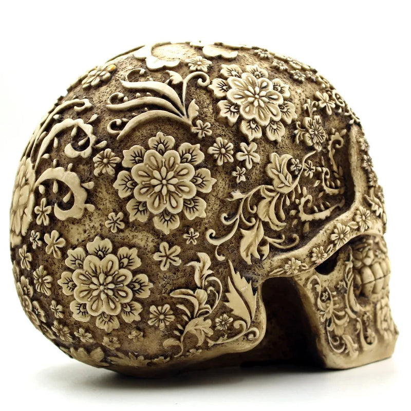Home Decor Resin Craft Plum Blossoms Sculptures Garden Statues Creative Art Carving Statue Medical Skull Model-Health Wisdom™