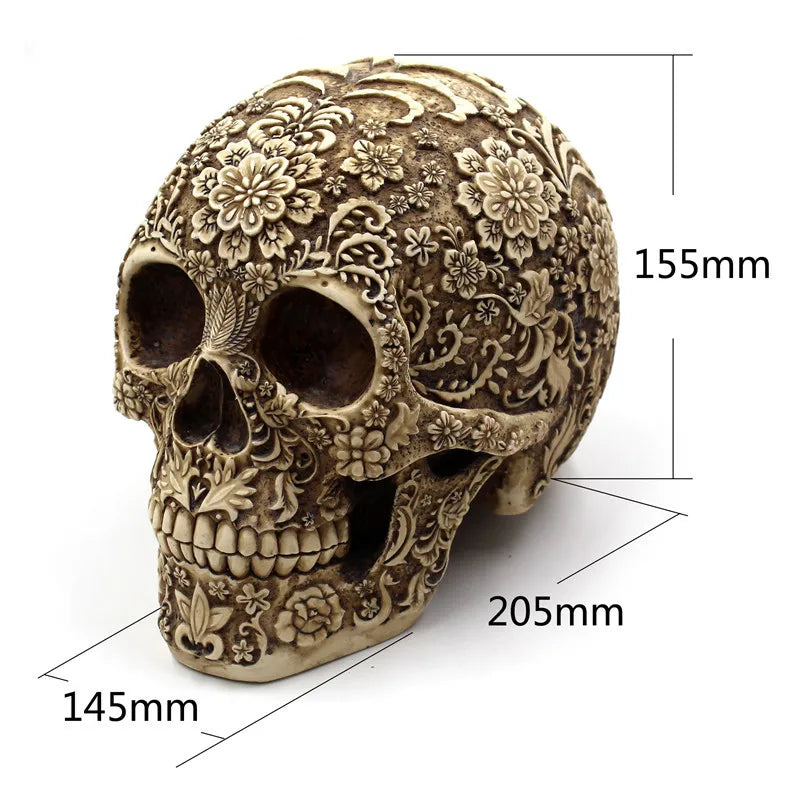 Home Decor Resin Craft Plum Blossoms Sculptures Garden Statues Creative Art Carving Statue Medical Skull Model-Health Wisdom™