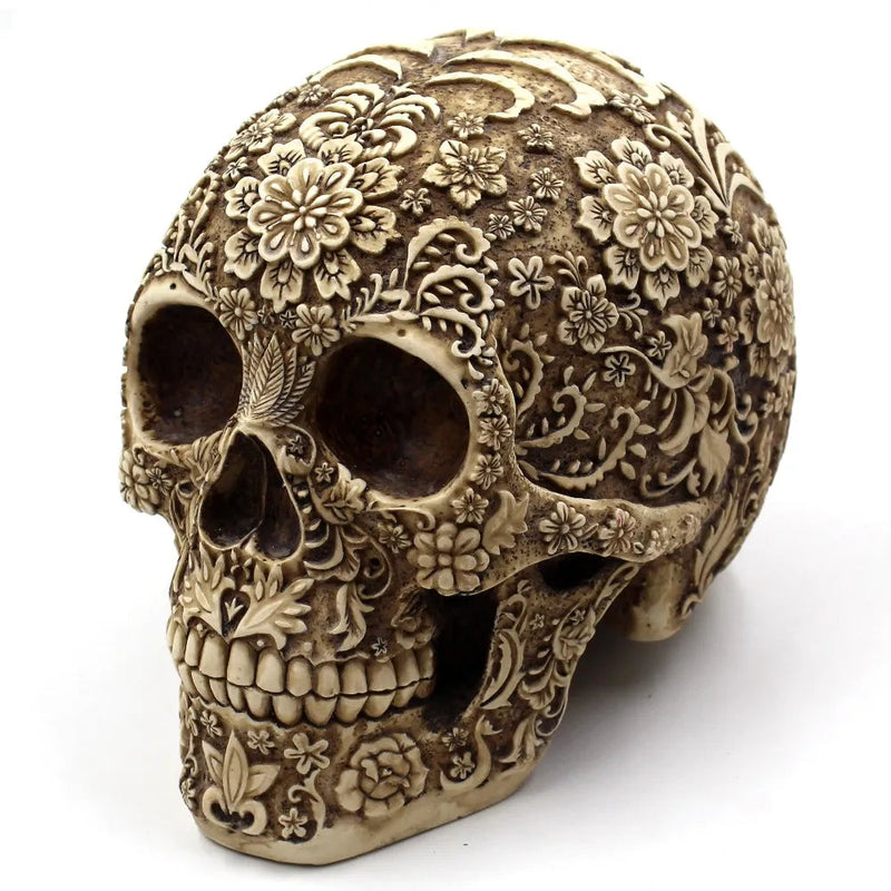 Home Decor Resin Craft Plum Blossoms Sculptures Garden Statues Creative Art Carving Statue Medical Skull Model-Health Wisdom™