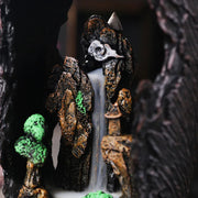 Home Decor Vase Design Ornament Resin Handiwork Lucky Fengshui Waterfall Backflow Incense Burner Censer-Health Wisdom™