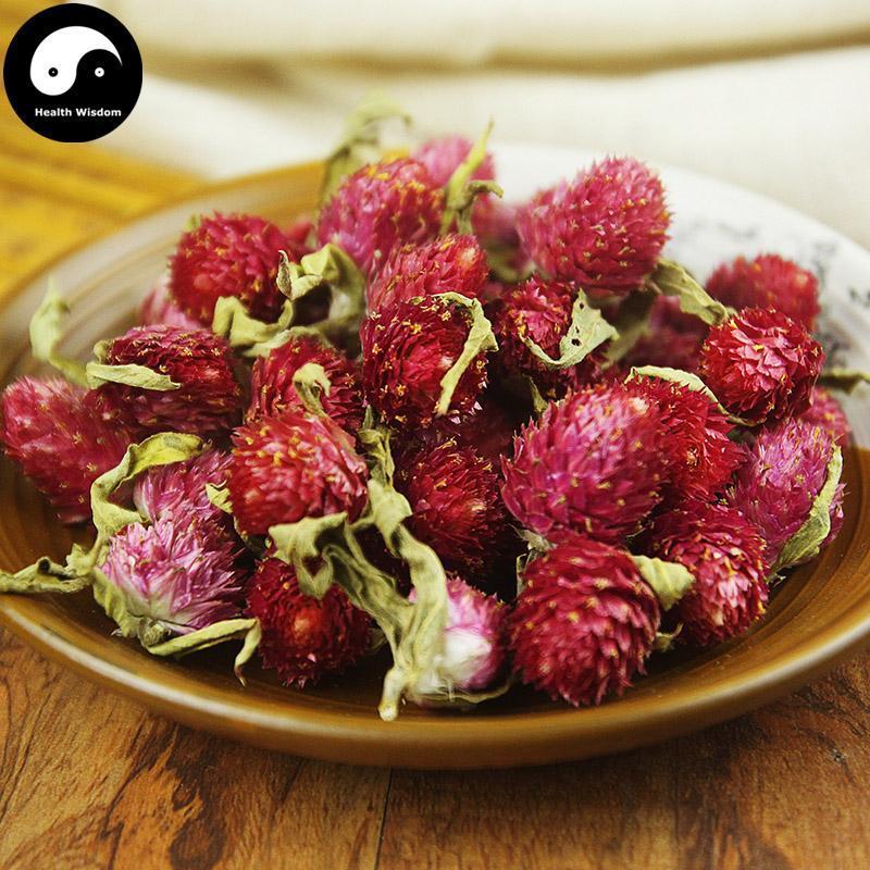 Hong Qiao Mei 红巧梅, Gomphrena Globosa Flower, Flos Gomphrena Globosa, Redartfulplumtea-Health Wisdom™