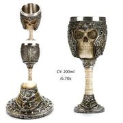 Horrible Resin Stainless Steel Skull Goblet Retro Claw Wine Glass Gothic Cocktail Glasses Wolf Whiskey Cup Party Bar Drinkware-Health Wisdom™