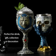 Horrible Resin Stainless Steel Skull Goblet Retro Claw Wine Glass Gothic Cocktail Glasses Wolf Whiskey Cup Party Bar Drinkware-Health Wisdom™