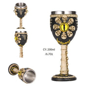 Horrible Resin Stainless Steel Skull Goblet Retro Claw Wine Glass Gothic Cocktail Glasses Wolf Whiskey Cup Party Bar Drinkware-Health Wisdom™