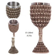 Horrible Resin Stainless Steel Skull Goblet Retro Claw Wine Glass Gothic Cocktail Glasses Wolf Whiskey Cup Party Bar Drinkware-Health Wisdom™