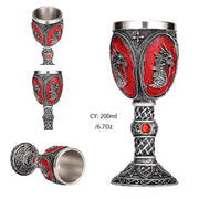 Horrible Resin Stainless Steel Skull Goblet Retro Claw Wine Glass Gothic Cocktail Glasses Wolf Whiskey Cup Party Bar Drinkware-Health Wisdom™