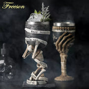 Horrible Resin Stainless Steel Skull Goblet Retro Claw Wine Glass Gothic Cocktail Glasses Wolf Whiskey Cup Party Bar Drinkware-Health Wisdom™