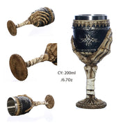 Horrible Resin Stainless Steel Skull Goblet Retro Claw Wine Glass Gothic Cocktail Glasses Wolf Whiskey Cup Party Bar Drinkware-Health Wisdom™