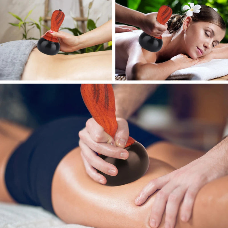 Hot Bian Stone Gua Sha Skin Scraping Warming Moxibustion Apparatus Scraper Body Massager Physiotherapy Back Relax Spa-Health Wisdom™
