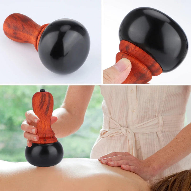 Hot Bian Stone Gua Sha Skin Scraping Warming Moxibustion Apparatus Scraper Body Massager Physiotherapy Back Relax Spa-Health Wisdom™