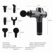 Hot Sale High Speed MassageGUN FasciaGUN Massager Electric Muscle Massager After Fitness Decompose Lactic Acid Relief Relax Body-Health Wisdom™
