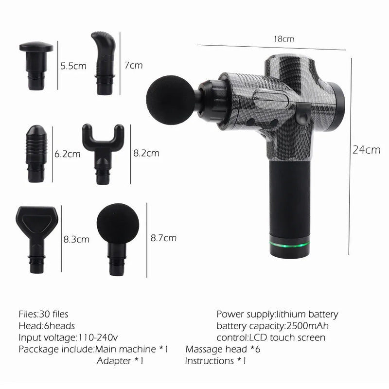 Hot Sale High Speed MassageGUN FasciaGUN Massager Electric Muscle Massager After Fitness Decompose Lactic Acid Relief Relax Body-Health Wisdom™