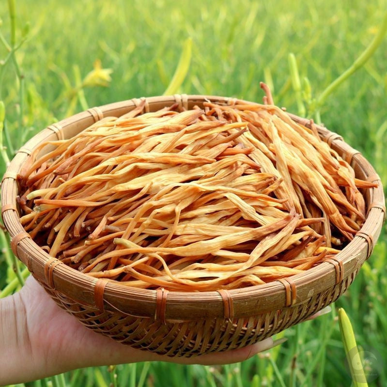 Huang Hua Cai 黄花菜, Dried Hemerocallis Citrina, Jin Zhen Cai 金针菜-Health Wisdom™