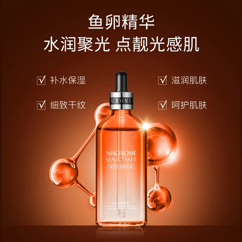 Hyaluronic Acid Face Serum Moisturizing Shrink Pores Remove Fine Lines Anti-Wrinkle Snail Whiten Caviar Anti-aging Face Essence-Health Wisdom™