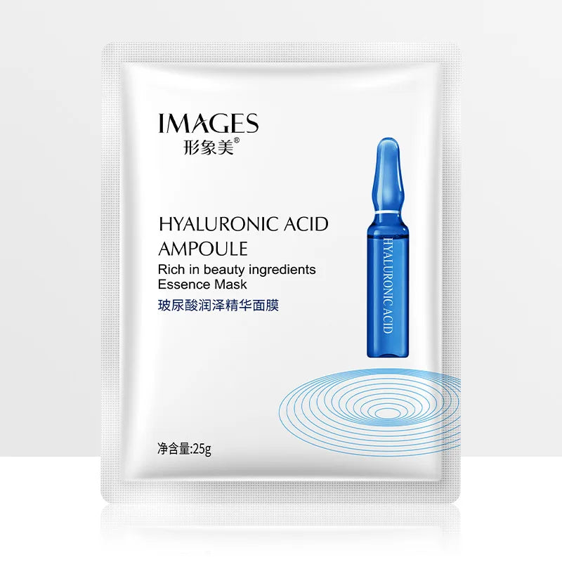 IMAGES 10pcs Hyaluronic Acid Niacinamide Face Masks Moisturizing Shrinking Pores Sheet Mask Beauty Skin Care Facial Mask-Health Wisdom™