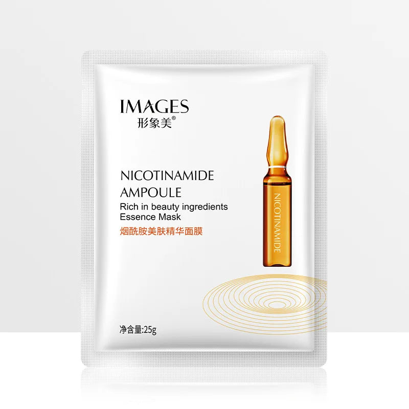 IMAGES 10pcs Hyaluronic Acid Niacinamide Face Masks Moisturizing Shrinking Pores Sheet Mask Beauty Skin Care Facial Mask-Health Wisdom™