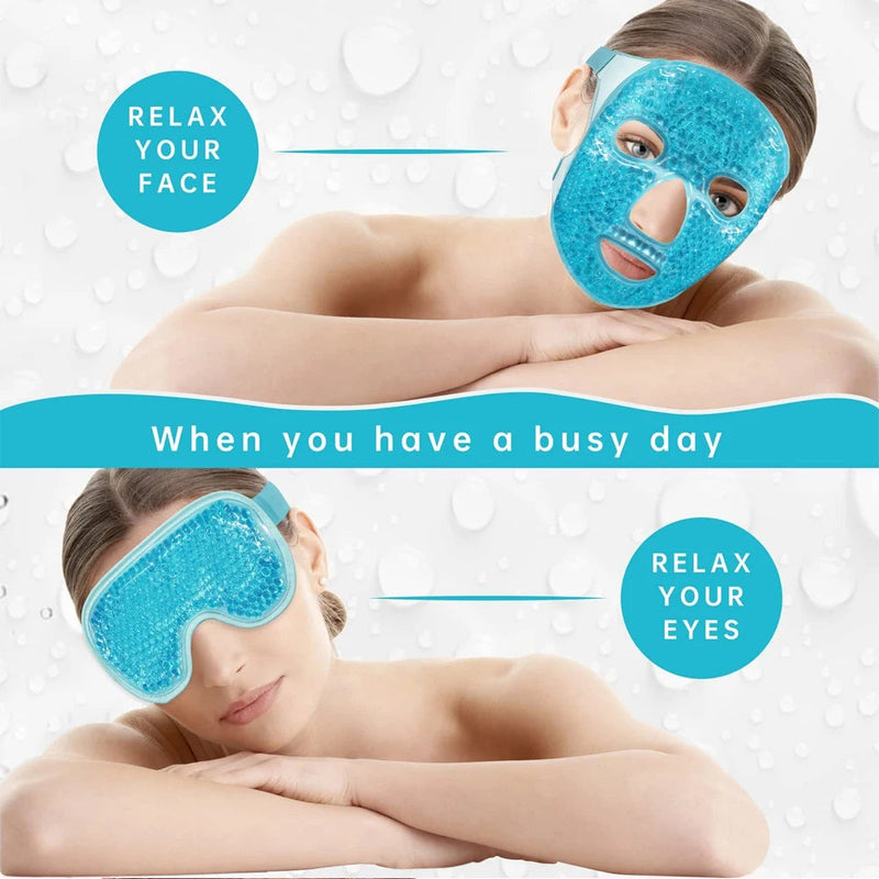 Ice Gel Mask Anti Aging Wrinkle Removal Relieve Fatigue Skin Firming Spa Hot Compress Cold Therapy Ice Pack Cooling Massage Tool-Health Wisdom™