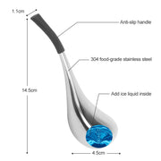 Ice Globes Spoon Massager Facial Skin Care Freeze Tool StainlessSteel Face Beauty Cryo Roller Cooling Massage Spa Ball for Women-Health Wisdom™