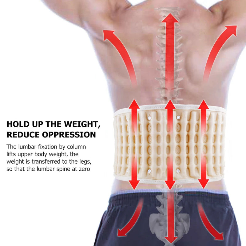 Inflate Lumbar Belt Back Pain Relief Pressotherapy Decompression Waist Airbag Support Disc Herniation Correct Lower Brace-Health Wisdom™