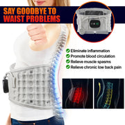 Infrared Heating Inflatable Belt Decompression Massaeger USB Charge LED Display Lumbar Bandage Spinal Corrector Waist Vibration-Health Wisdom™