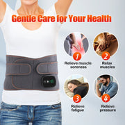 Infrared Heating Waist Massager Electric Belt Vibration USB Charge Red Light Hot Compress Lumbar Back Support Brace Pain Relief-Health Wisdom™