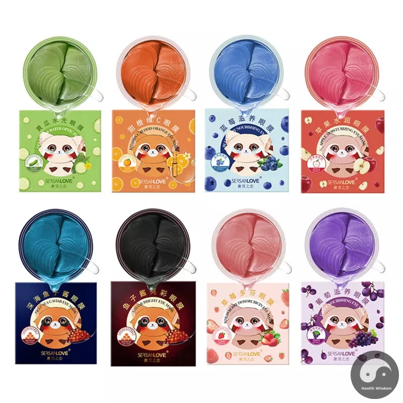 InniCare 60Pcs Collagen Eye Mask Anti Wrinkle Remove Dark Circle Moisturizing Eye Patches Eye Masks Korean Skin Care Products-Health Wisdom™