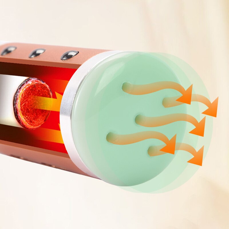 Jade Facial Beauty Massage Device Warm Moxibustion Rods Rotatable Lodestone Massager Moxa Stick Body Meridian Acupuncture Point-Health Wisdom™