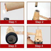 Jade Moxibustion Tool Handle Gourd Moxa Roll Burner Warm Body Massage Burning Chinese Herbal Medicine Penetrates Meridians-Health Wisdom™