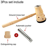 Jade Moxibustion Tool Handle Gourd Moxa Roll Burner Warm Body Massage Burning Chinese Herbal Medicine Penetrates Meridians-Health Wisdom™