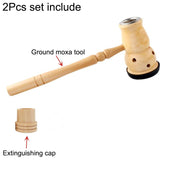 Jade Moxibustion Tool Handle Gourd Moxa Roll Burner Warm Body Massage Burning Chinese Herbal Medicine Penetrates Meridians-Health Wisdom™