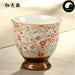 Japaness Ceramic Tea Cups 120ml*2pcs, Red Floral