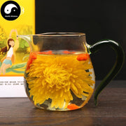 Jin Si Huang Ju 金丝皇菊, Flos Chrysanthemi, Florists Chrysanthemum Flower-Health Wisdom™