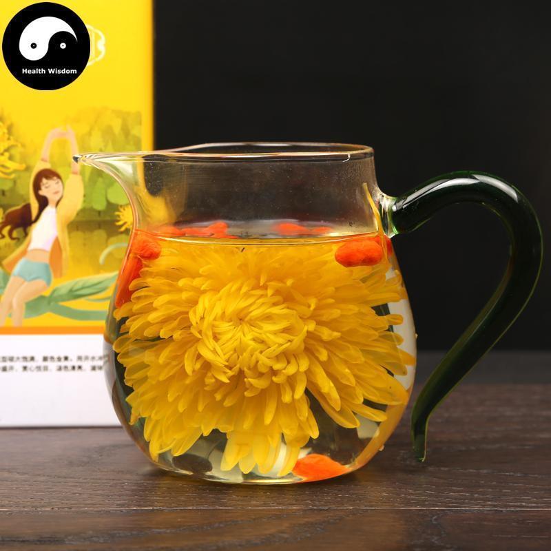 Jin Si Huang Ju 金丝皇菊, Flos Chrysanthemi, Florists Chrysanthemum Flower-Health Wisdom™