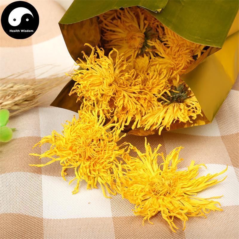 Jin Si Huang Ju 金丝皇菊, Flos Chrysanthemi, Florists Chrysanthemum Flower-Health Wisdom™