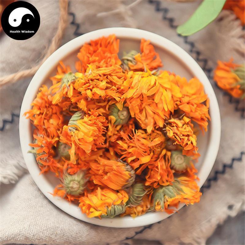 Jin Zhan Ju Hua 金盏菊花, Flos Calendula Officinalis, Chrysanthemum Flower-Health Wisdom™