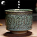 Jun Ceramic Tea Cups 100ml*1pcs, Green Mottled Glaze