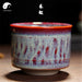 Jun Ceramic Tea Cups 100ml*1pcs, Red Flame Glaze